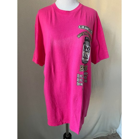 Unknown/No Brand Tops - Pink Graphic Tee 2014 Charlotte North Carolina